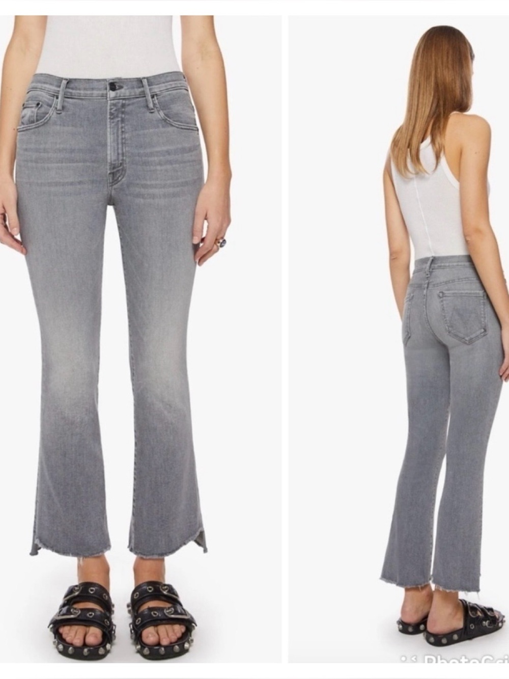 NWT Anthropologie MOTHER The Insider Crop Step Fray in Barely There     Size 27